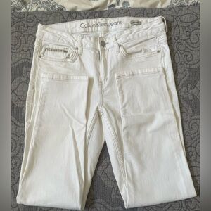 Calvin Klein White Skinny Jeans